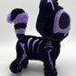 Ultra Violet Skelekitty Plush Keychain