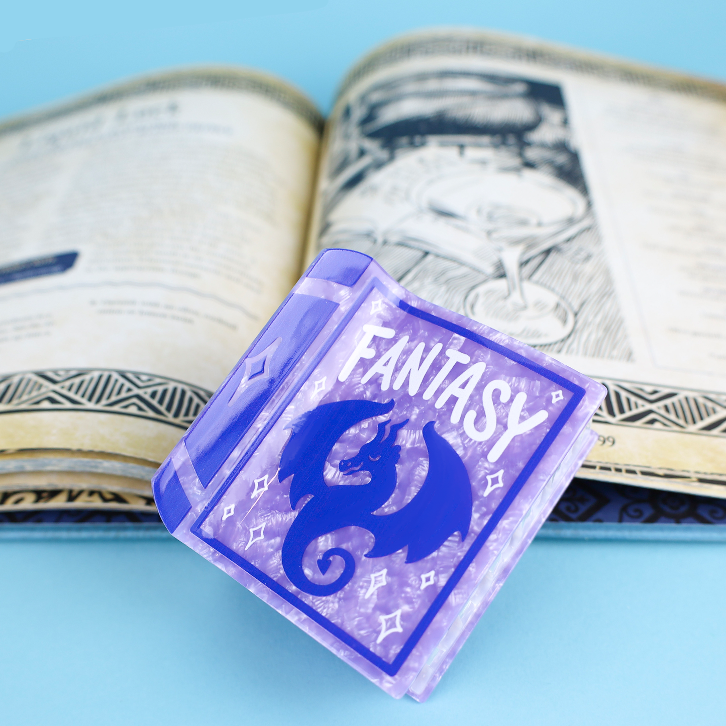 Fantasy Book Hair Claw