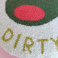Dirty Olive Throw Pillow