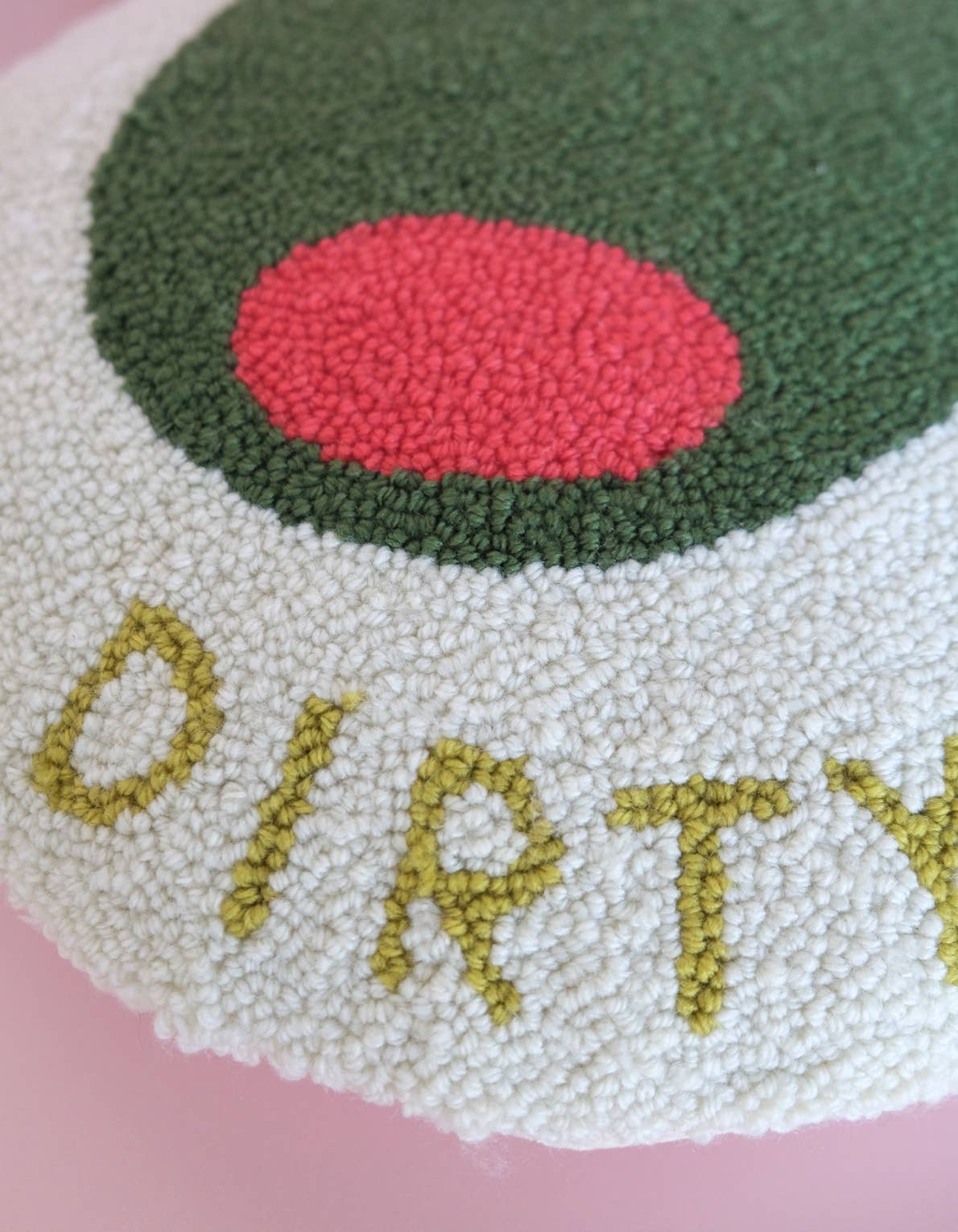 Dirty Olive Throw Pillow
