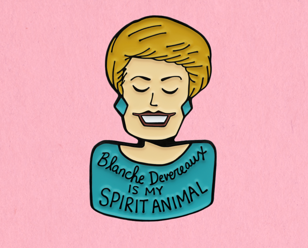 Blanche Devereaux from The Golden Girls Enamel Pin