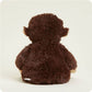 Brown plush toy on a white background