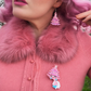 Oh Pinkmas Tree Earrings by Miss Fluff x Lipstick & Chrome