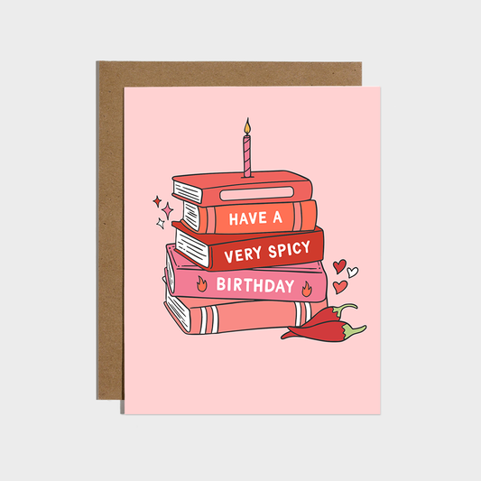 Have A Spicy Birthday Bookish Birthday Card