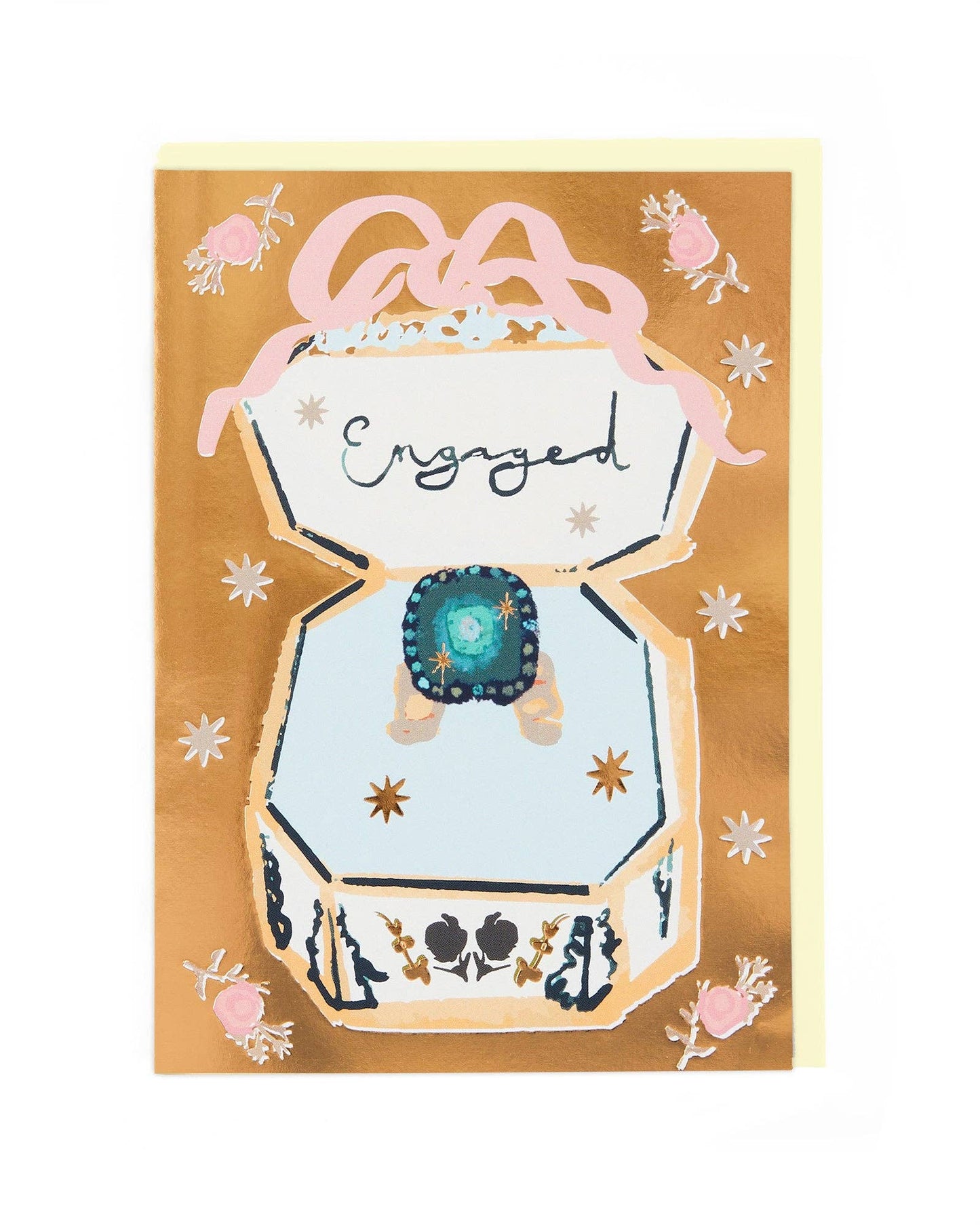Vintage Engagement Card