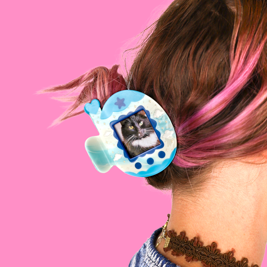 Virtual Pet Photo Frame Hair Claw