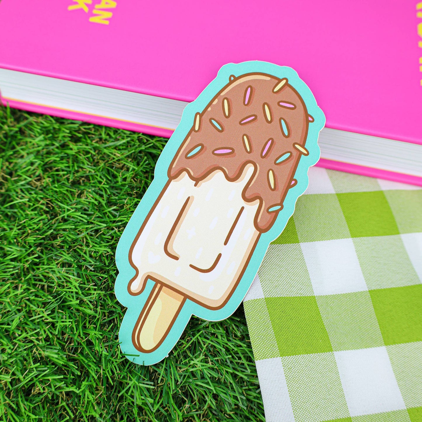 Chocolate Ice Cream Pop Bookmark