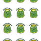 Dill Pickles Scratch & Sniff Stickers