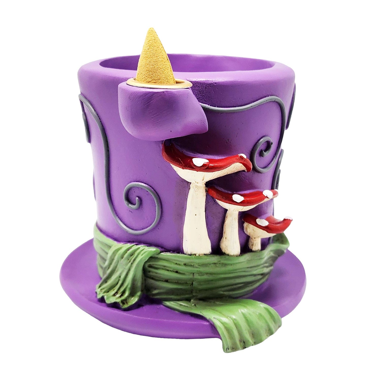 Alice in Wonderland Mad Hatter Back Flow Burner with Tray