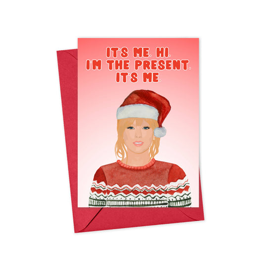 I'm the Present, It's Me Christmas Card