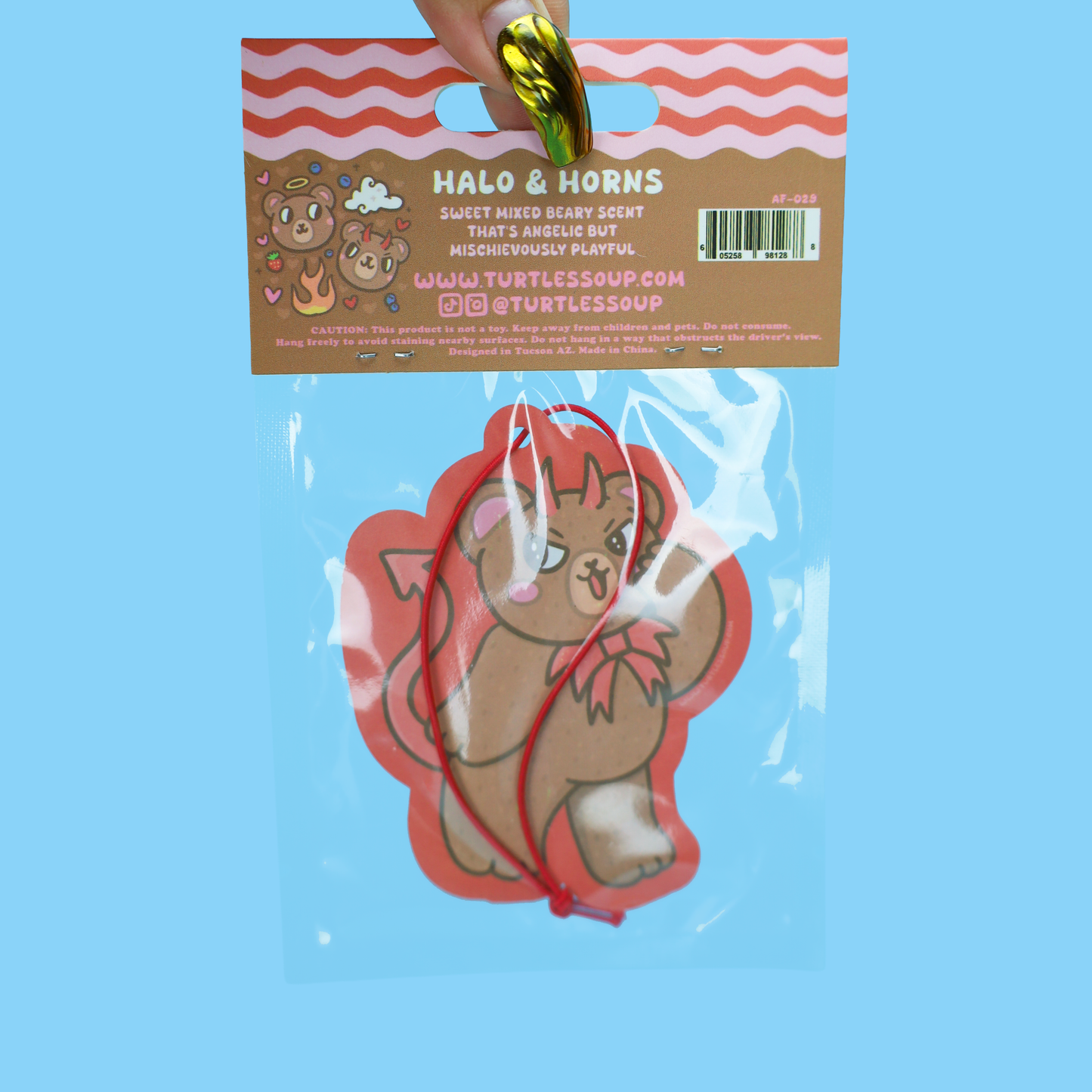 Angel and Devil Teddy Bear Halloween Air Freshener