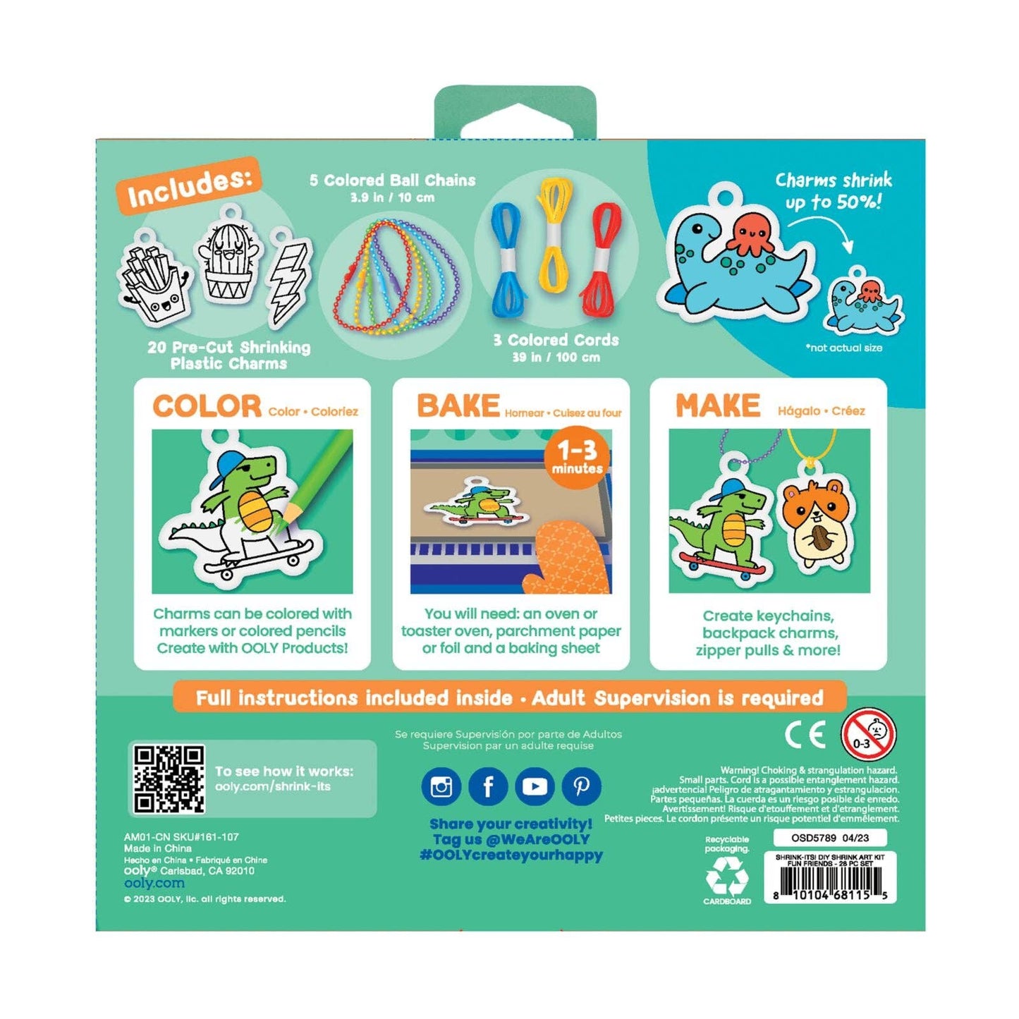 Shrink-Its! D.I.Y. Fun Friends Shrink Art Kit