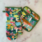 Mushroom Heaven Oven Mitt + Pot Holder Set