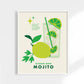 Mojito Cocktail Print 11x14