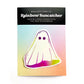 Ghost Halloween Suncatcher Sticker