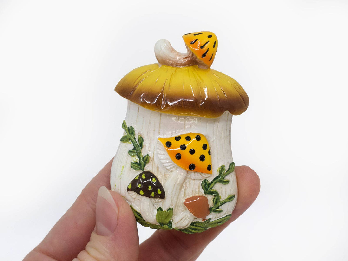 Fridge Magnet Merry Mushrooms-Inspired 70s Hand-Painted