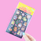 Hamster Dance Party Cute Stationery Glitter Sticker Sheet