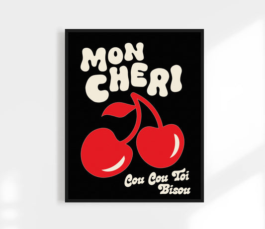 Mon Cheri Print Black 11x14