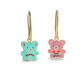 Cry Baby Psycho Teddies Earrings - Gold Statement Jewelry
