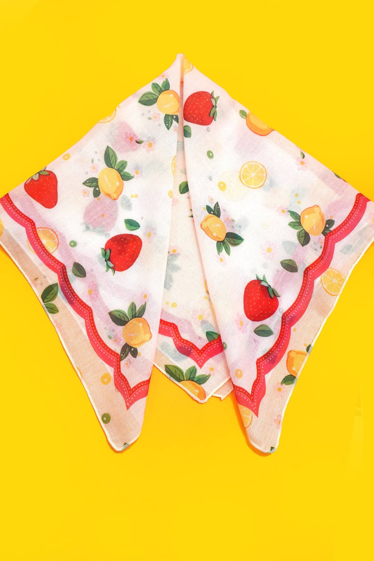 Strawberry Fruit Silk Scarf