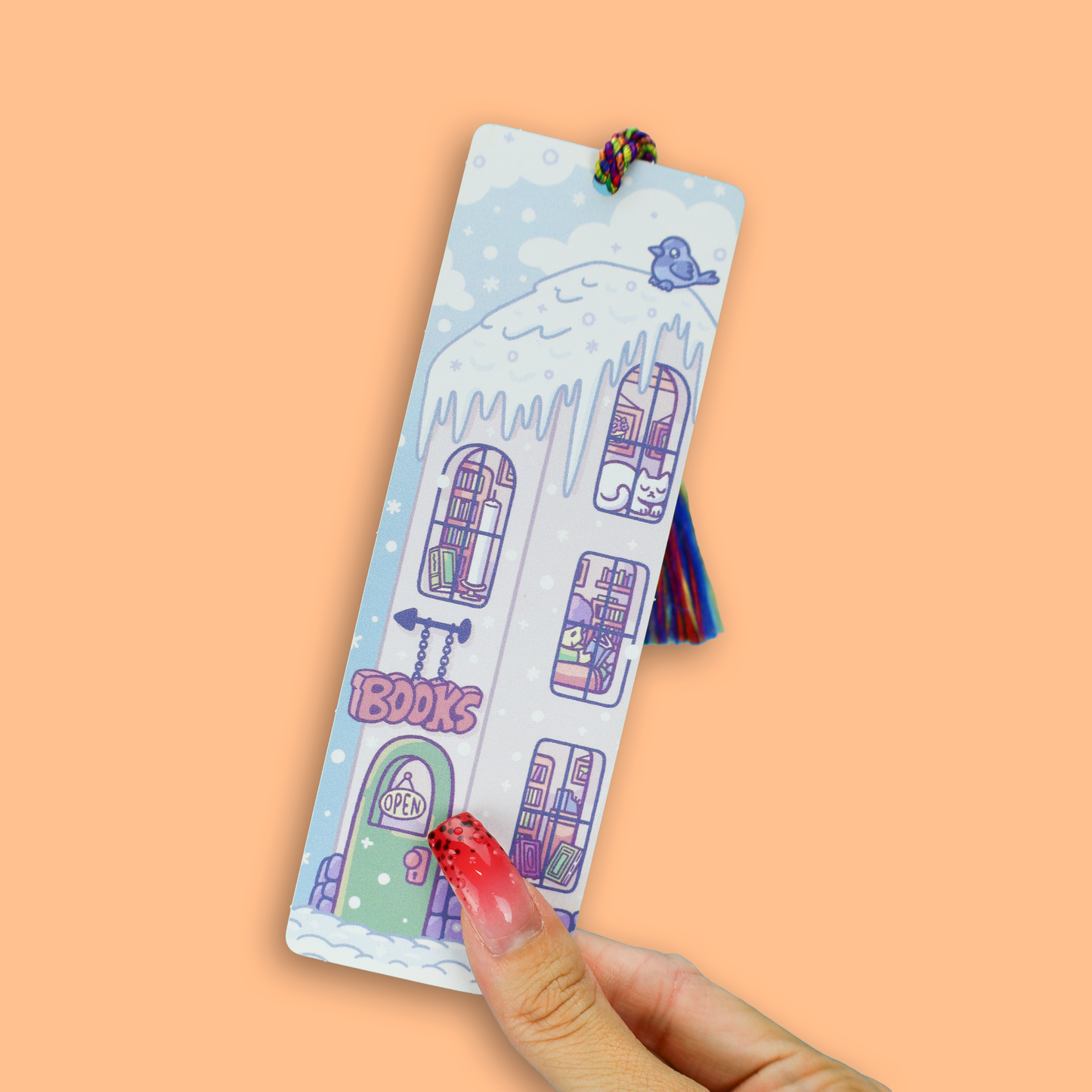 Snowy Bookshop Bookmark
