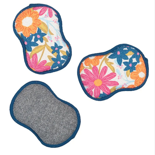 Re:Usable Sponges (Set of 3) - Iris & Sea Mini Blooms