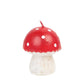 Small Red Toadstool Mushroom Holiday Candle