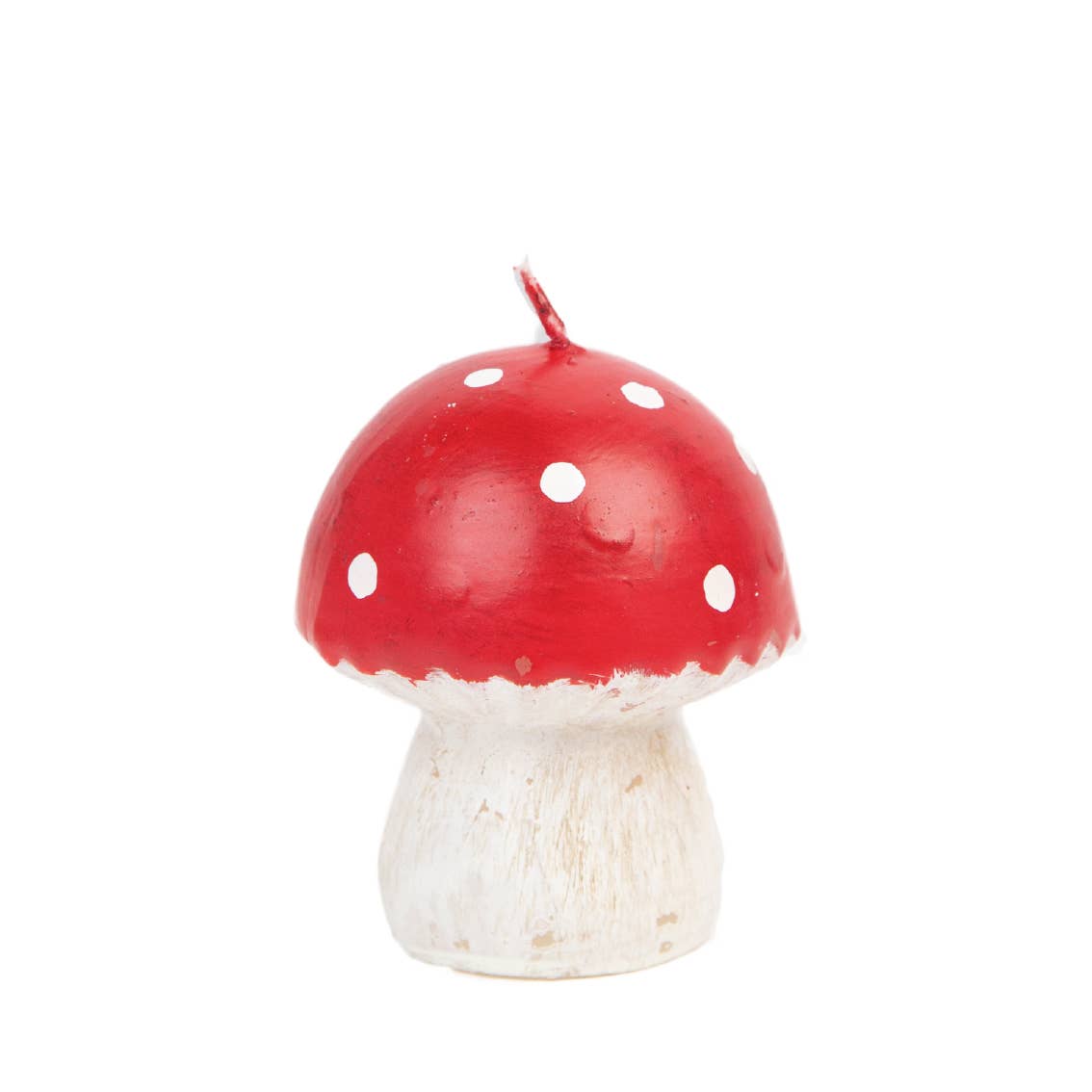 Small Red Toadstool Mushroom Holiday Candle