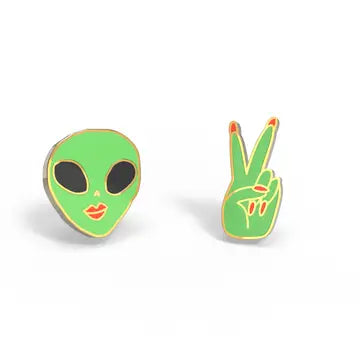 Mismatched Post & Hoop Earrings from Yellow Owl