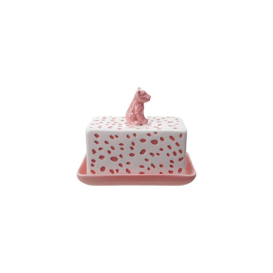 6-3/4"L Stoneware Butter Dish