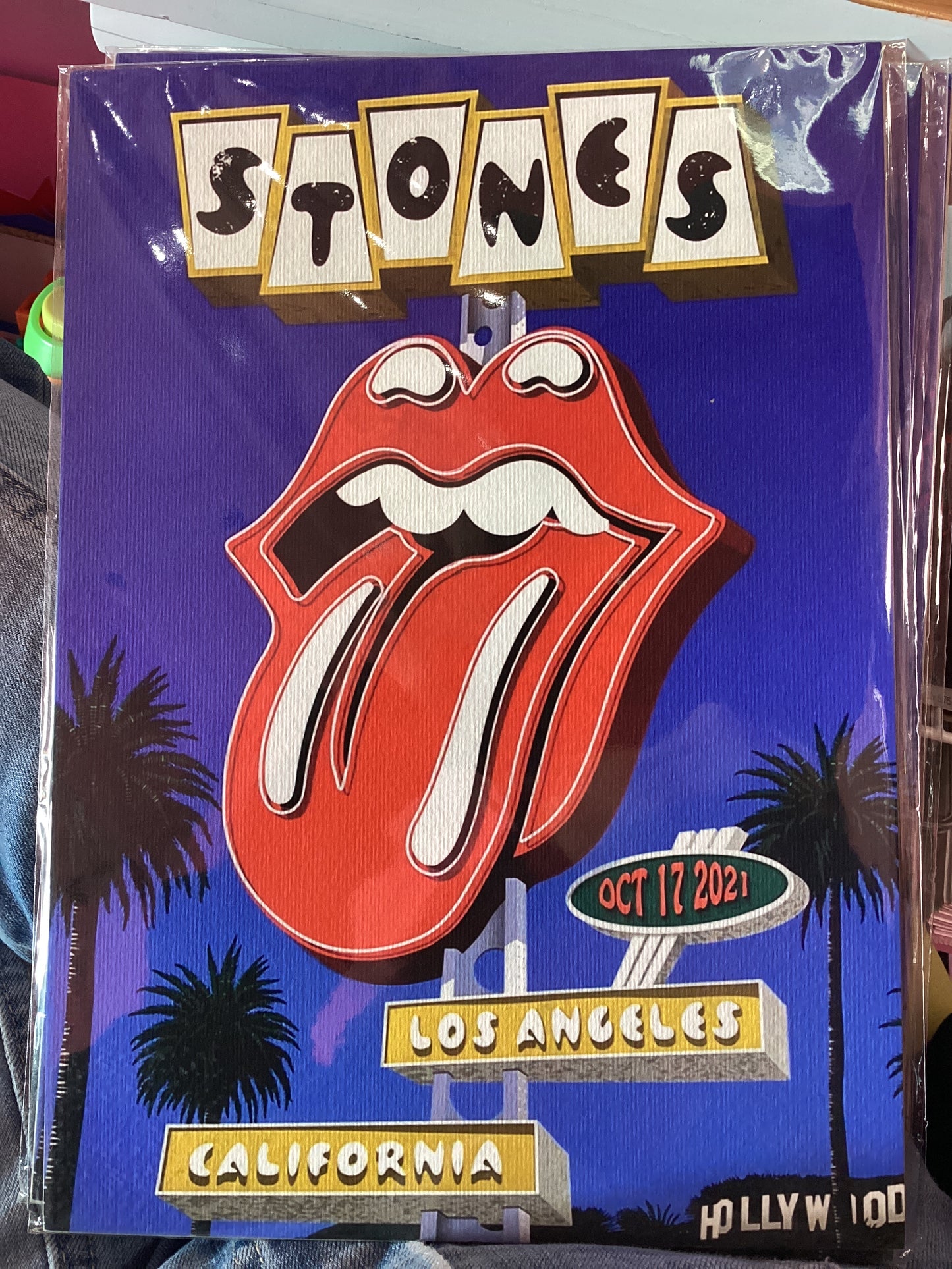 LA Rolling Stones Art Print