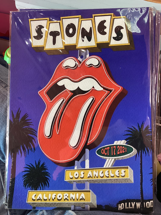 LA Rolling Stones Art Print