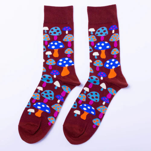 Yellow Owl Funky & Eclectic Crew Socks