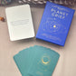Card game set with 'Planet Grief' cards and box on a textured surface