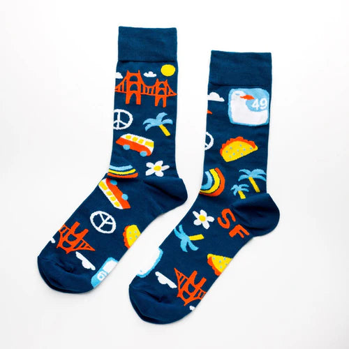 Yellow Owl Funky & Eclectic Crew Socks