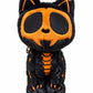 Pumpkin Bones Skelekitty Keychain