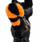 Pumpkin Bones Skelekitty Keychain