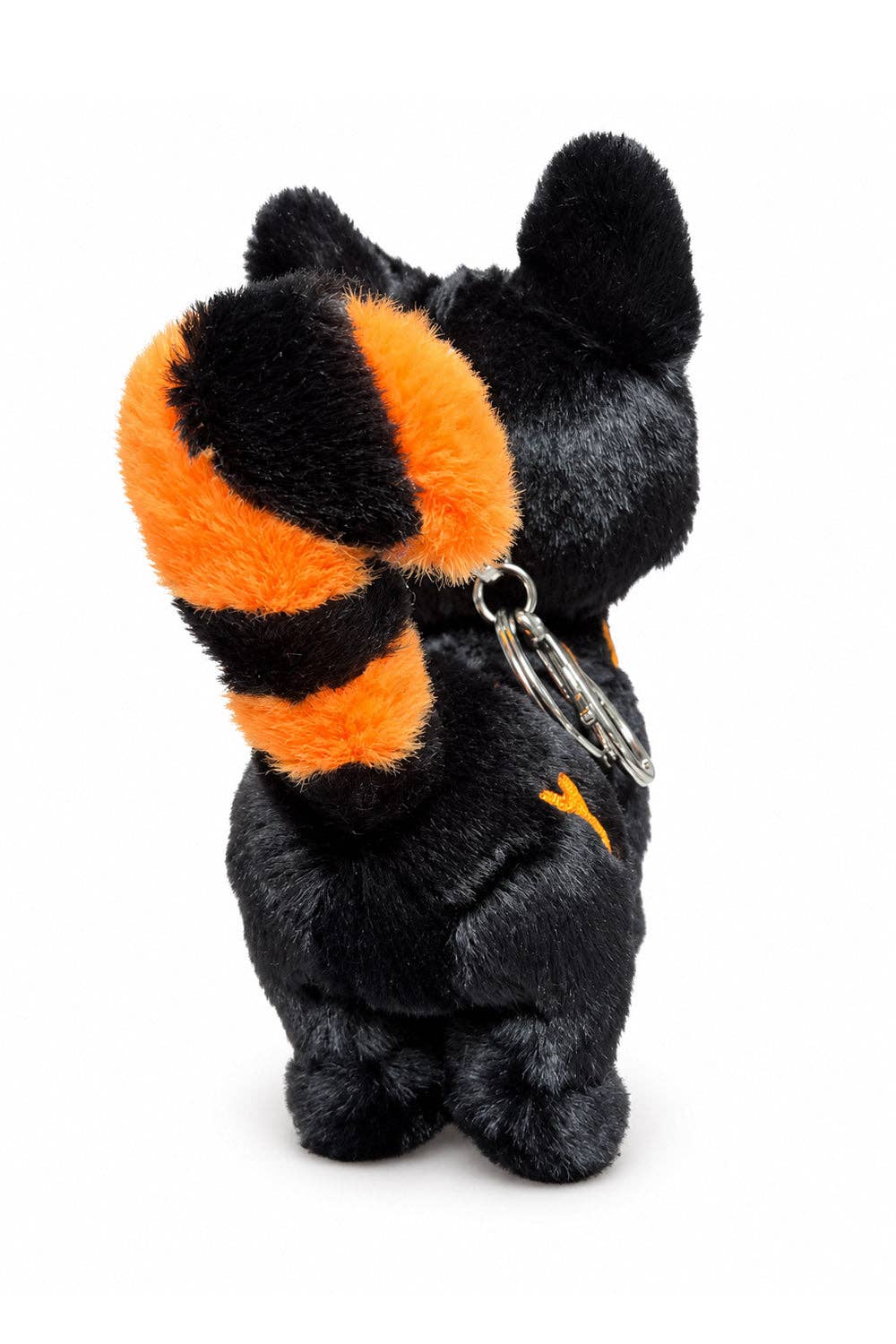 Pumpkin Bones Skelekitty Keychain