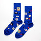Yellow Owl Funky & Eclectic Crew Socks